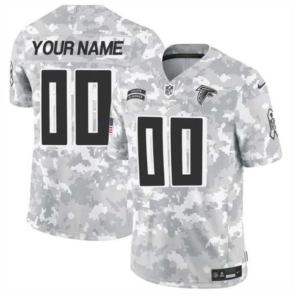 Mens Atlanta Falcons Active Player Custom 2024 F.U.S.E Arctic Camo Salute to Service Limited Football Stitched Jersey